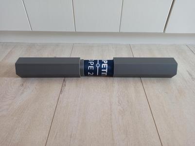 Hexagon TCG playmat tube with twist lock