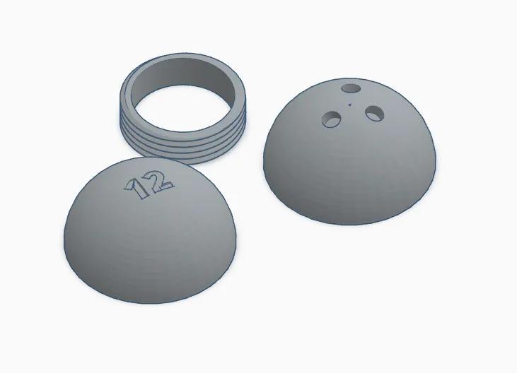BOWLING BALL TWIST CONTAINER