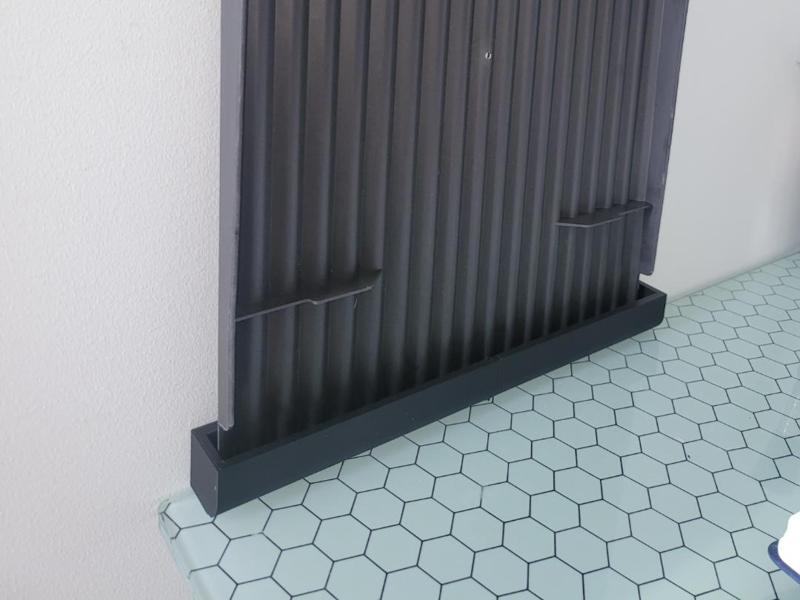 Drip tray and wall mount for IKEA RINNIG dish