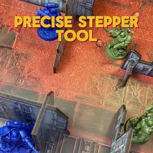 Magnetic Stepper Kit “Mag-Step” | 25/28/32/40mm Bases | Magnetized | Kill Team | Wargame | Measure Around Corners | Ruler | Modular | 1-Inch Segments Range