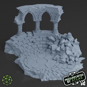 Ruined Temple Diorama Base – Terrain