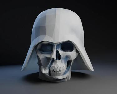 Low Poly Vader Skull