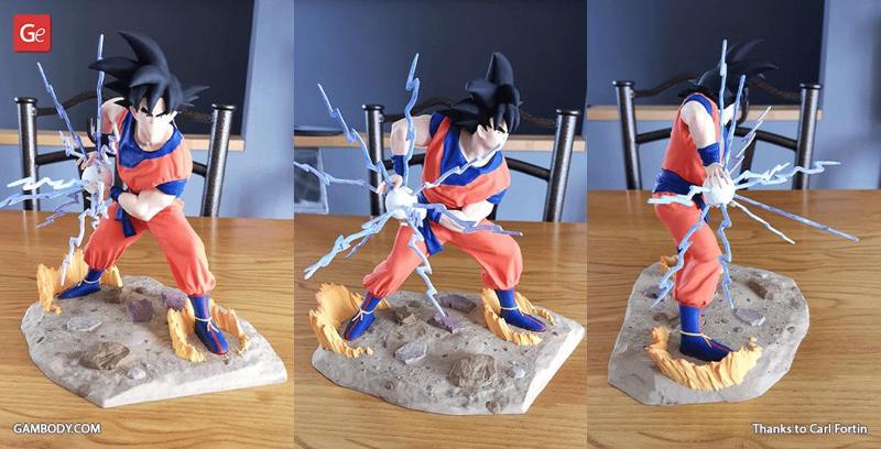 Goku Kamehameha 3D Printing Figurine | Assembly