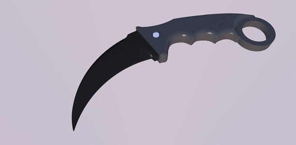 Karambit with blade mold