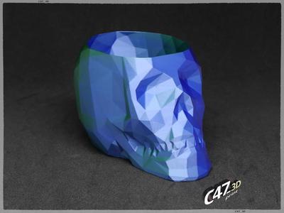 Skull Vase Low-Poly