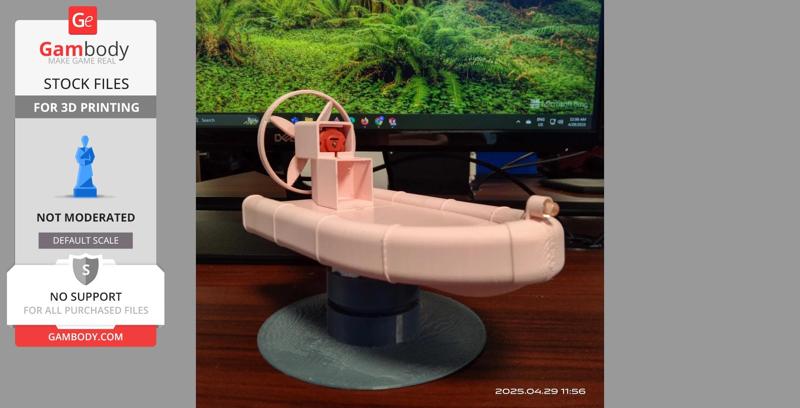 Airboat Fan-Powered Boat Toy Model