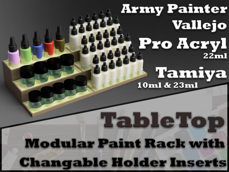 Table Top Paint Rack
