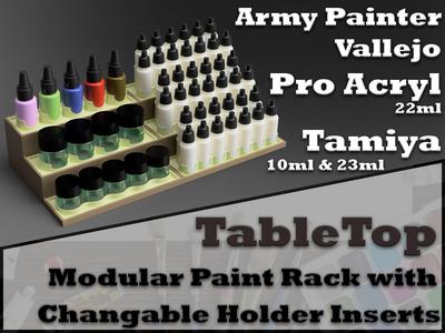 Table Top Paint Rack