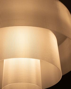 3 Tier Pendant // Cylinder Lenticular 300mm