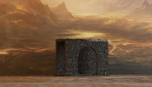 Stone wall section #1