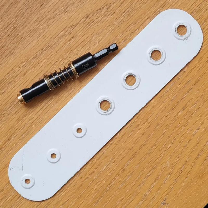 Shelf pin hole drill jig / template (5mm)