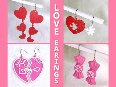 Love Earrings Valentine’s Day Earrings