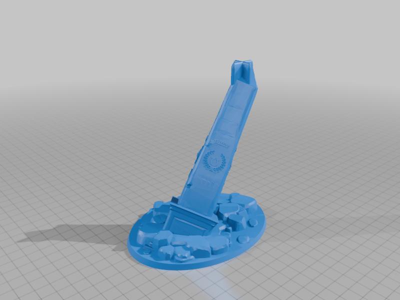 Ruined Ultra Obelisk 120mm Flight Stand