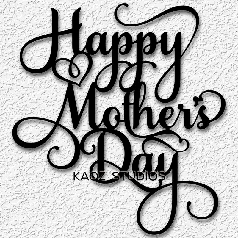 happy mothers day sign holiday wall art pretty moms days wall decor
