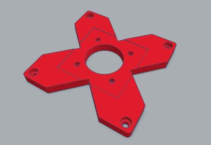 VESA75 Plate for Multifunction Arm Mounting System