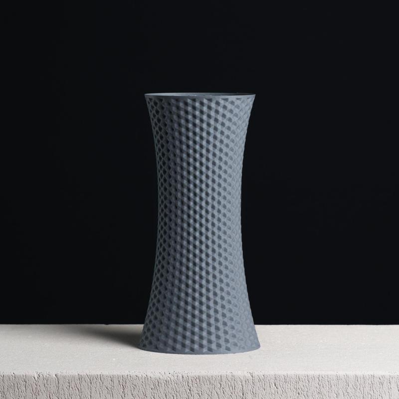 Textured Trophy Vase | Hexagon Texture by Slimprint.stl