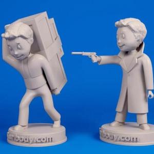 Vault Boy: Spy and Carry Weight 3D Print Files | Static Figures