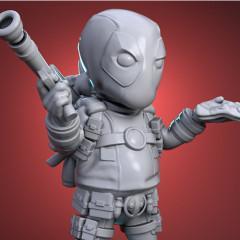 Chubby Deadpool 3D Printing Figurine | Assembly