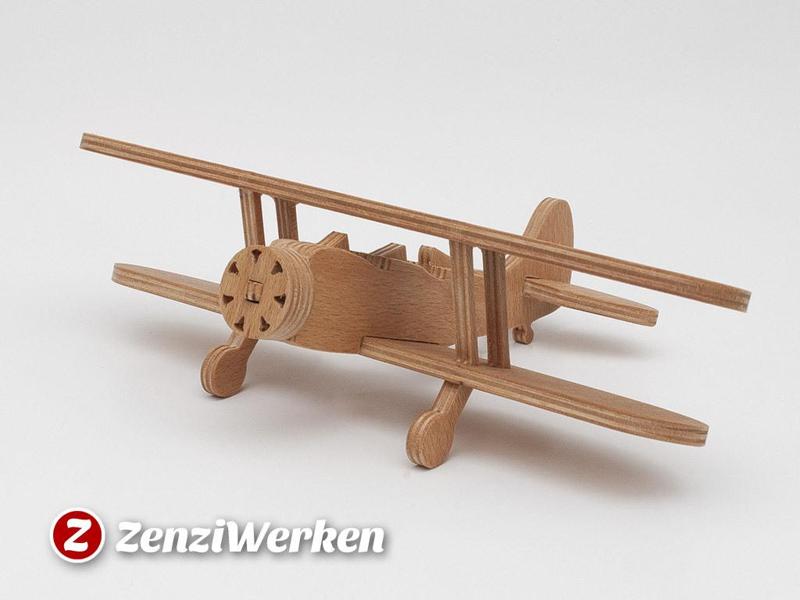 Waco UPF-7 Biplane simplified cnc/laser
