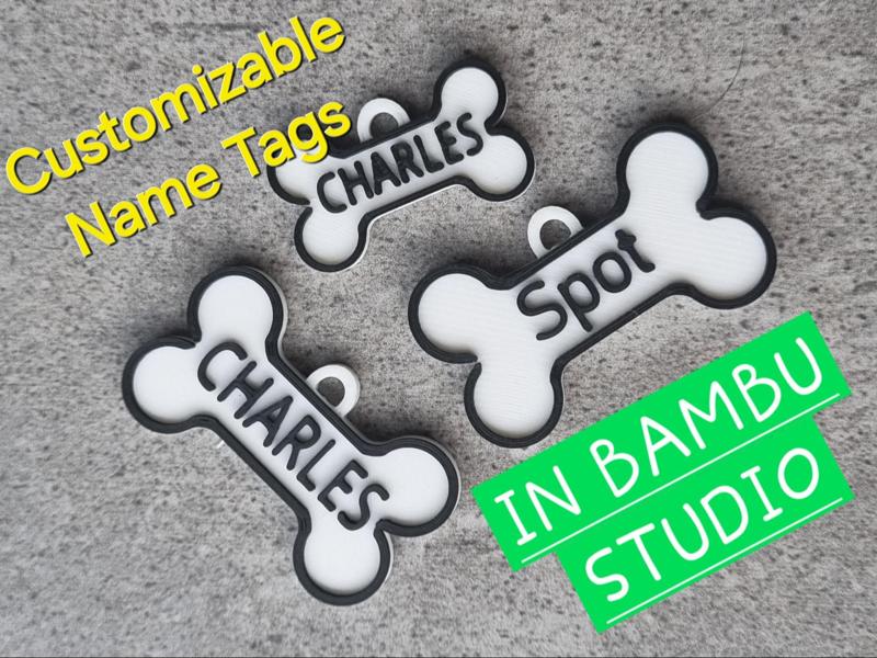 Customizable Name Tags For Dogs
