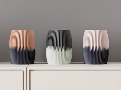 Modern Vase. Two Part Interlocking Vase.