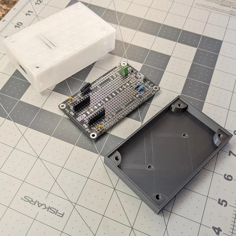 Microcontroller Wall / Surface Mount Enclosure for CircuitSetup Solderable Breadboard