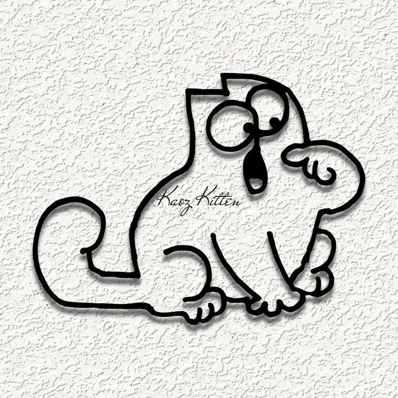 simons cat hungry point fanart wall art home decor