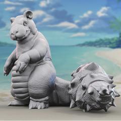 Slowbro 3D Printing Figurine | Assembly