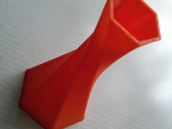 Twisted Hex Vase