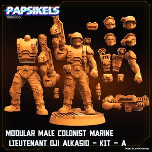 MODULAR MALE COLONIST MARINE LIETUENANT OJI ALKIASID KIT A