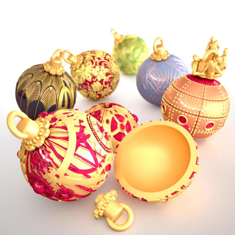 Steampunk Christmas ornements