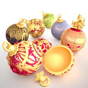 Steampunk Christmas ornements