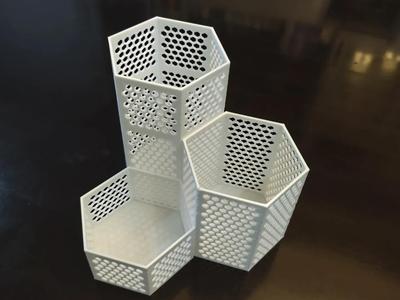 Hexagonal Perforated Storage Box 50*100 One-Piece Print One-Click Print User-Friendly