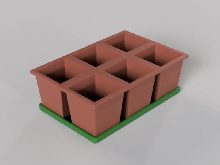 Seed germination pots – model 2