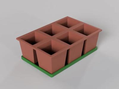 Seed germination pots – model 2