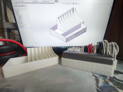 Desktop Cable Organizer Plus Version (Compatible with Anker PowerCore 15000)