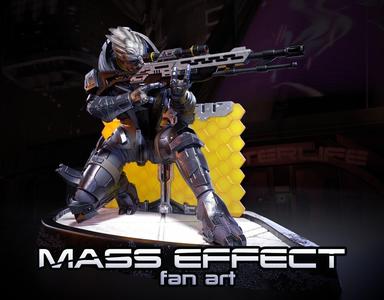 Mass Effect Fanart – Garrus Vakarian 3d print figurine