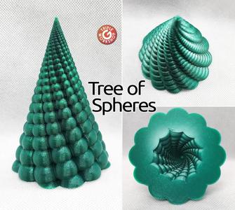 ⍟ Tree of Spheres – Solid or vase mode ⍟