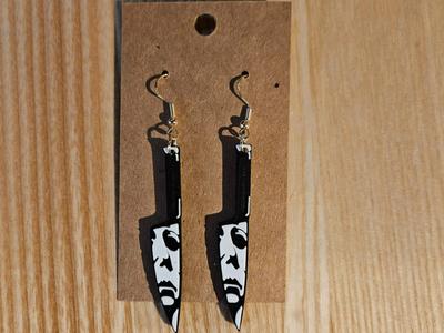 Horror Knives earrings aka assassin knives