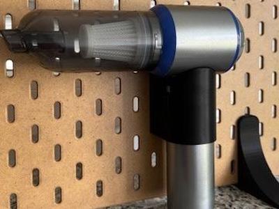 ikea skadis mini vacuum holder