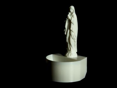 Blessed Virgin Mary Holy Water Font W/ Nail Hole