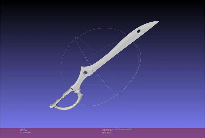 Kill La Kill Ryuko Scissor Blade Printable Assembly
