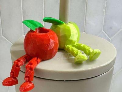 Apple Straw Charm Articulated 