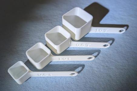 Near-Cube Measuring Spoons / Scoops 0.5 tsp through 1 Tbsp   