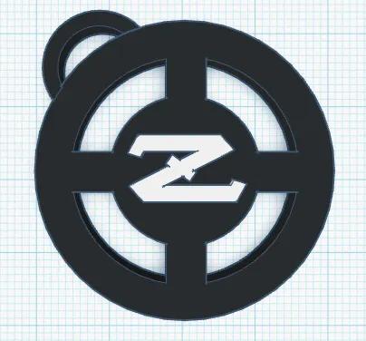 Datsun Z Car Logo Keychain