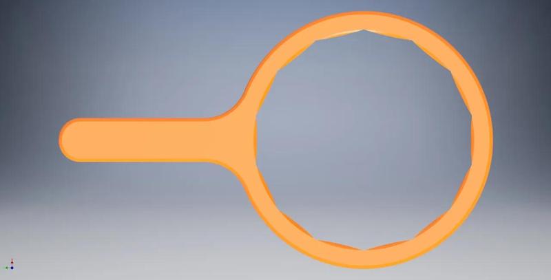 Heavy Duty Compact Oil Filter Wrench (14 Flutes)
