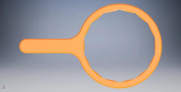 Heavy Duty Compact Oil Filter Wrench (14 Flutes)
