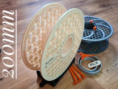 Printable Spool – 200mm – Kumiko & Hexagon