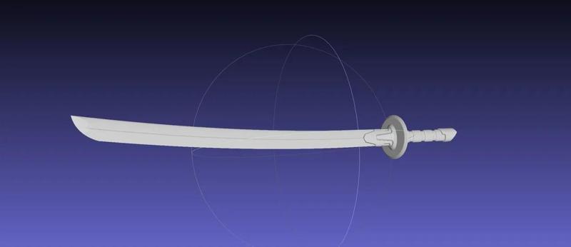 3D-Printable Asterisk War Toudou Sword And Sheath Cosplay Props