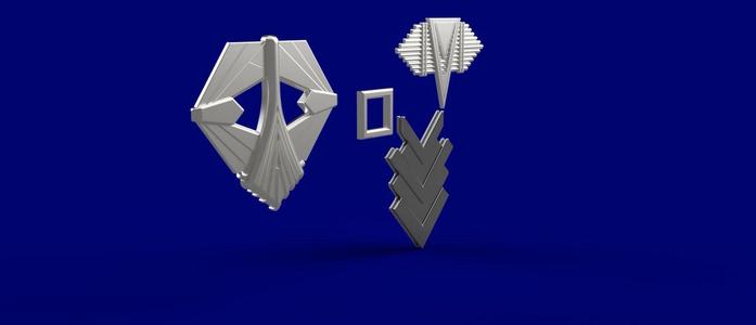 Star Trek Terran Empire cap Archer medals and radiation meter